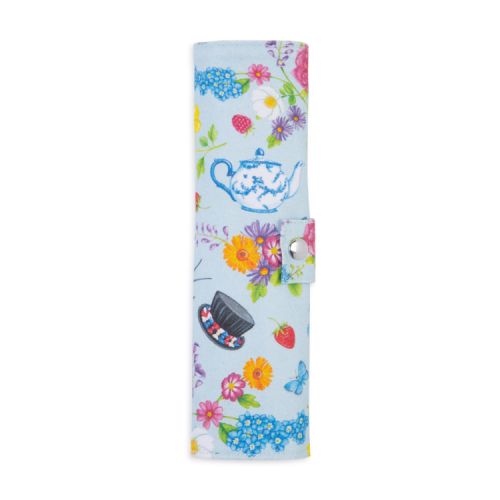 alt

Blue floral cutlery wrap. White knife, fork, spoon and straw plus straw cleaner. 