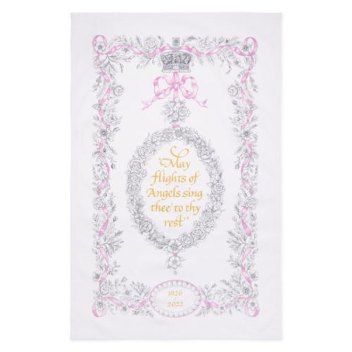 Tea towel laid flat