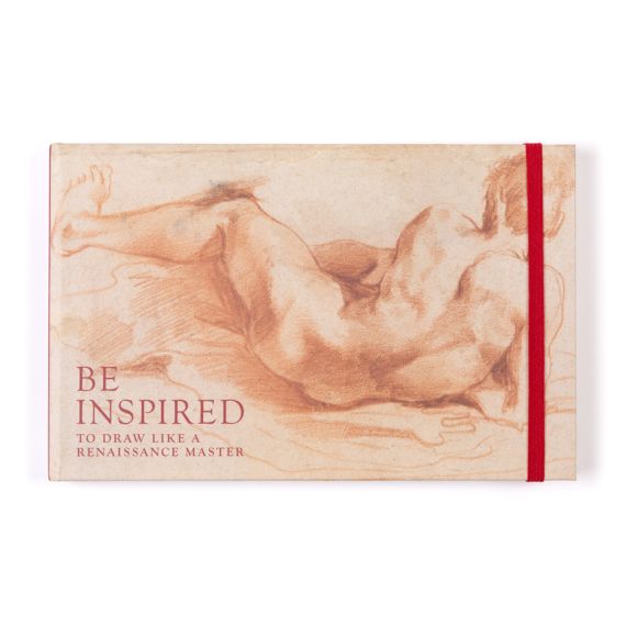 Cover of Be Inspired To Draw Like a Renaissance Master, featuring sketch illustration with male nude figure on cover. Cover of Be Inspired To Draw Like a Renaissance Master, featuring sketch illustration with male nude figure on cover.